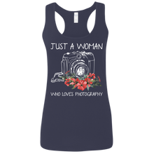 Load image into Gallery viewer, Just A Women Who Loves Photography Shirt  Tank Shirt
