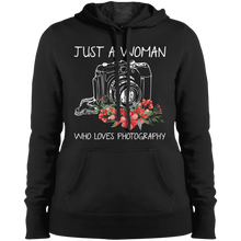 Load image into Gallery viewer, Just A Women Who Loves Photography Shirt  Hoodie Shirt
