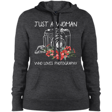 Load image into Gallery viewer, Just A Women Who Loves Photography Shirt  Hoodie Shirt
