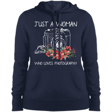 Load image into Gallery viewer, Just A Women Who Loves Photography Shirt  Hoodie Shirt
