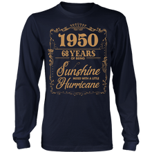 Load image into Gallery viewer, 1950 Years Shirt - 68th Birthday Of Being Sunshine Mixed With A Little Hurricane
